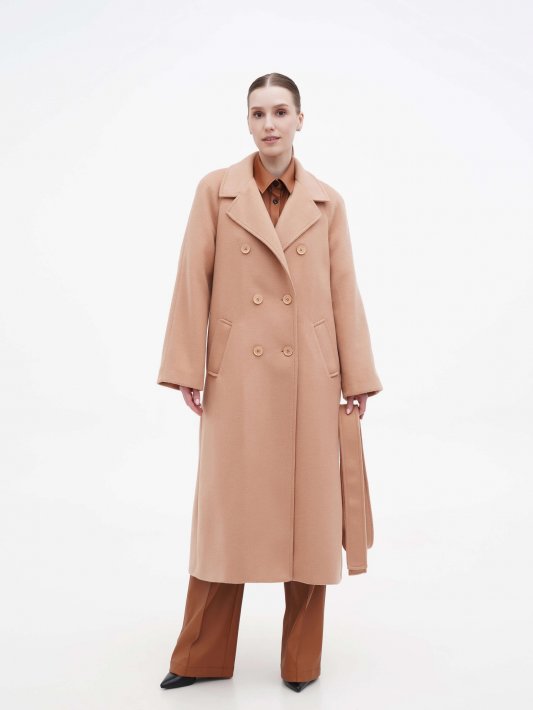 Пальто світло-коричневе реглан