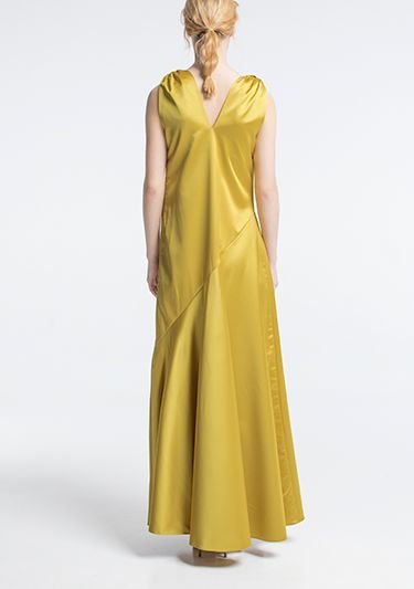  Платье желтое в греческом стиле Фото 4