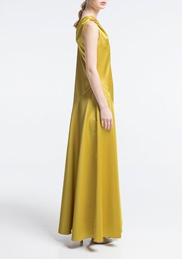  Платье желтое в греческом стиле Фото 2
