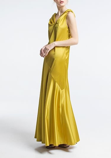  Платье желтое в греческом стиле Фото 6