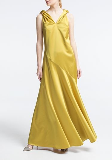  Платье желтое в греческом стиле Фото 7