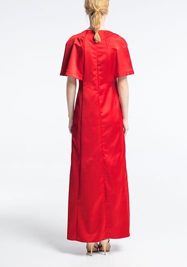 Сукня червона вільного крою Фото 4