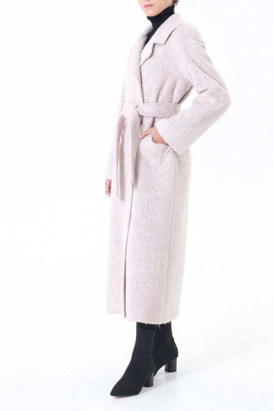 Блідно-рожеве пальто рукав – реглан Фото 3