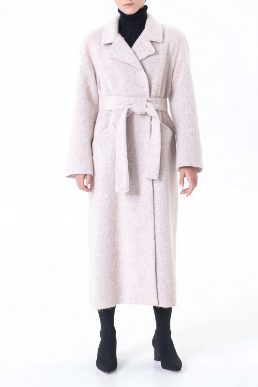 Блідно-рожеве пальто рукав – реглан Фото 2
