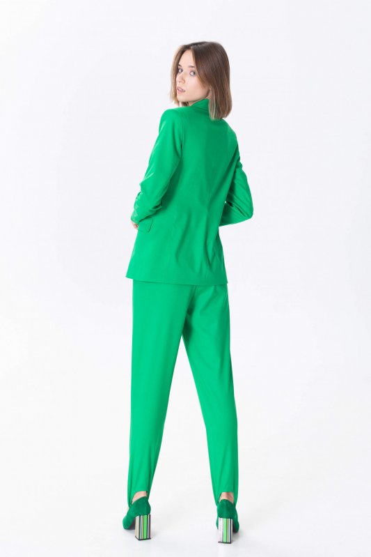 Пиджак двубортный зеленый Фото 4