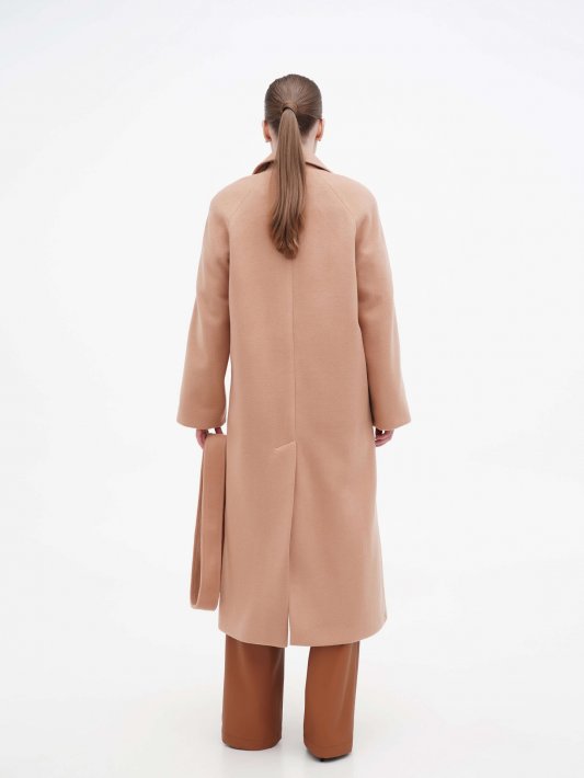 Пальто світло-коричневе реглан Фото 4