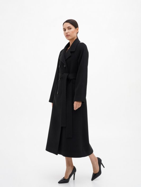 Пальто чорне реглан  Фото 3